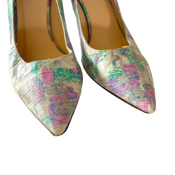 Kate Spade Leather Graphic Heels - Picture 5 of 6